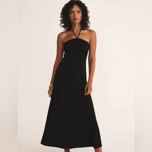Z Supply Cheval Midi Dress Black size Large